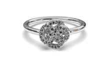 Load image into Gallery viewer, Braid Style Ring Encrusted with Round Black Diamonds | Knots Twist VI
