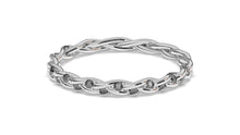 Load image into Gallery viewer, Braid Style Ring Encrusted with Round Black Diamonds | Knots Twist X
