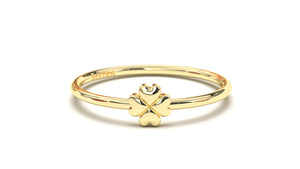 Ring with Four-Leaf Clover Design | Mix & Match Solo XII