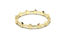 Load image into Gallery viewer, Stackable Rhombus Design Ring with Round Diamonds | Mix &amp; Match Solo XIV
