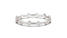 Load image into Gallery viewer, Stackable Rhombus Design Ring with Round Diamonds | Mix &amp; Match Solo XIV
