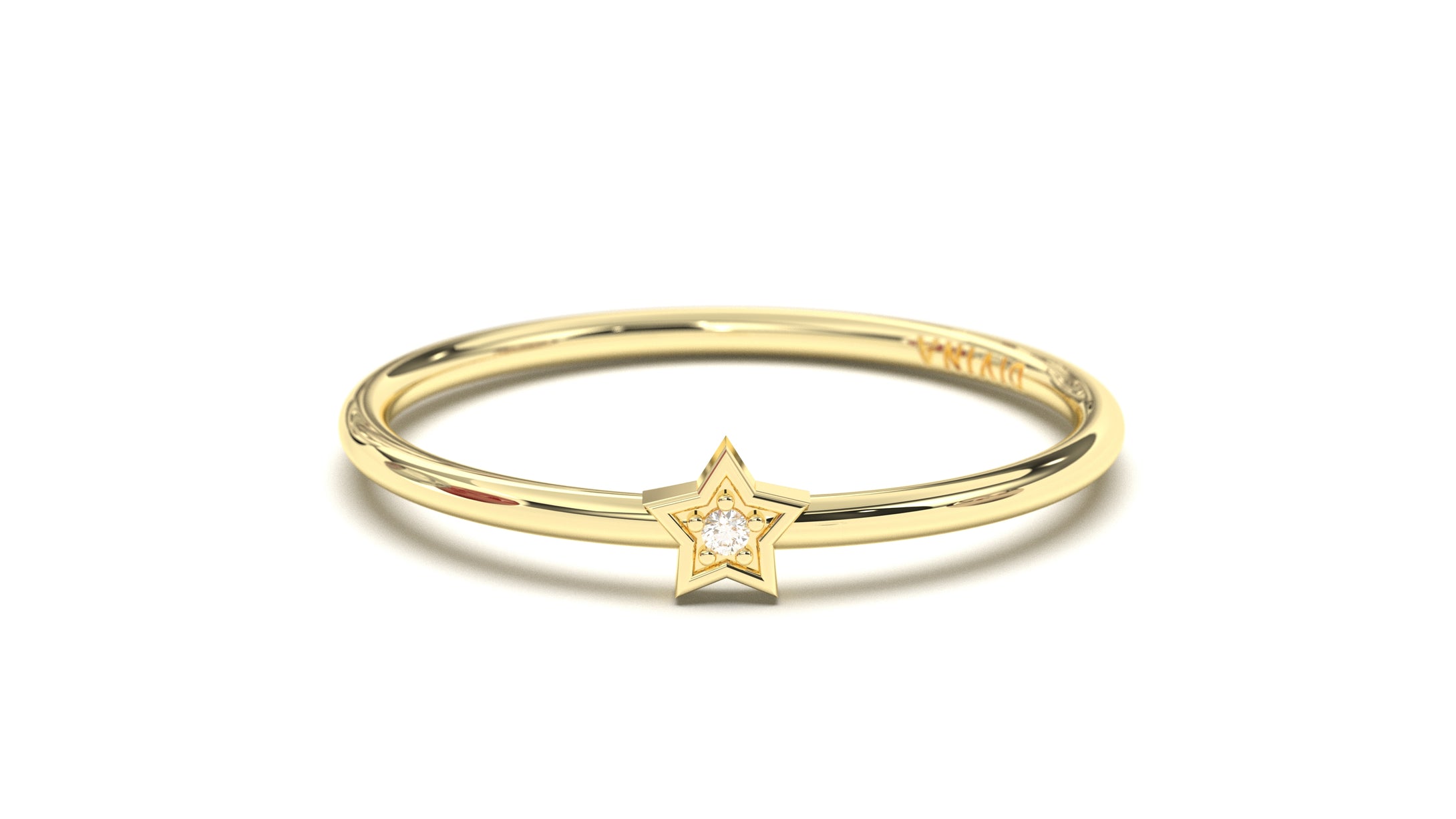 Star Diamond Stackable Ring | Mix & Match Solo XVI