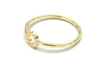 Load image into Gallery viewer, Stackable Ring With Circle Design and Round Diamonds | Mix &amp; Match Solo XIX
