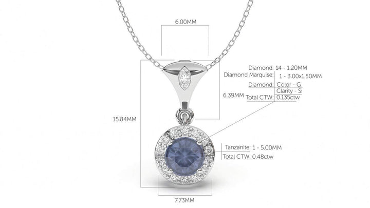 Divina Classic: Eclipse VII Pendant - Divina Jewelry