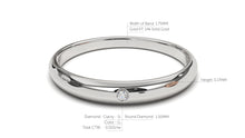 Load image into Gallery viewer, Engagement Ring with a Single Round White Diamond in Bezel Setting | Fête Matrimony I
