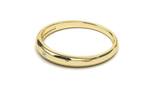 Load image into Gallery viewer, Engagement Ring with a Single Round White Diamond in Bezel Setting | Fête Matrimony I
