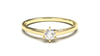 Engagement Ring with a Single Solitaire Round White Diamond | Fête Matrimony VI