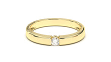 Load image into Gallery viewer, Engagement Ring with a Single Solitaire Round White Diamond | Fête Matrimony IX
