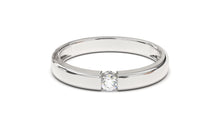 Load image into Gallery viewer, Engagement Ring with a Single Solitaire Round White Diamond | Fête Matrimony IX
