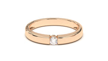 Load image into Gallery viewer, Engagement Ring with a Single Solitaire Round White Diamond | Fête Matrimony IX
