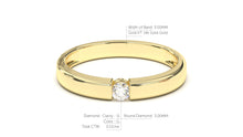 Load image into Gallery viewer, Engagement Ring with a Single Solitaire Round White Diamond | Fête Matrimony IX
