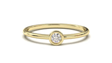 Load image into Gallery viewer, Ring with a Single Solitaire Round White Diamond in Bezel Setting | Fête Matrimony XIV
