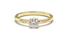 Classic Engagement Ring with a Solitaire Single Round White Diamond | Fête Matrimony XVIII