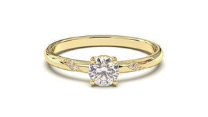 Classic Engagement Ring with a Solitaire Single Round White Diamond | Fête Matrimony XVIII