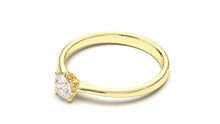 Load image into Gallery viewer, Engagement Ring with a Single Solitaire Round White Diamond | Fête Matrimony XX
