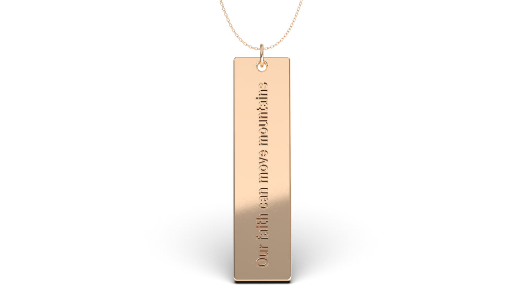 Pendant with Verse from Matthews 17:20 | Christianity IX