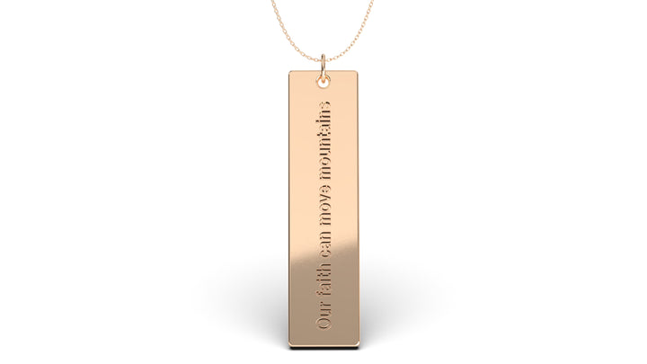 Pendant with Verse from Matthews 17:20 | Christianity IX
