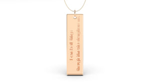 Pendant with Verse from Philippians 4:13 | Christianity X