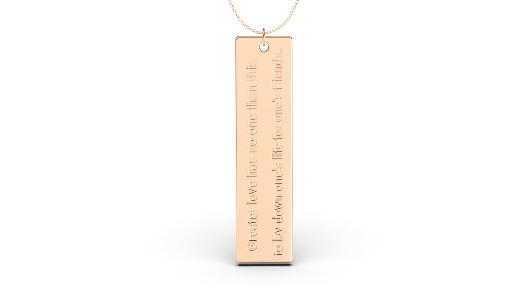 Pendant with Verse from John 15:13 | Christianity VIII