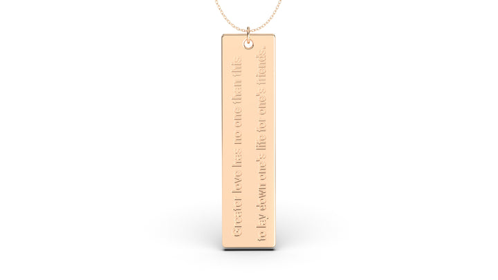 Pendant with Verse from John 15:13 | Christianity VIII