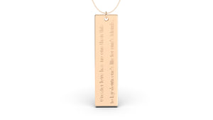 Pendant with Verse from John 15:13 | Christianity VIII