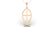 Load image into Gallery viewer, Ichthys and A Cross Pendant | Christianity XI
