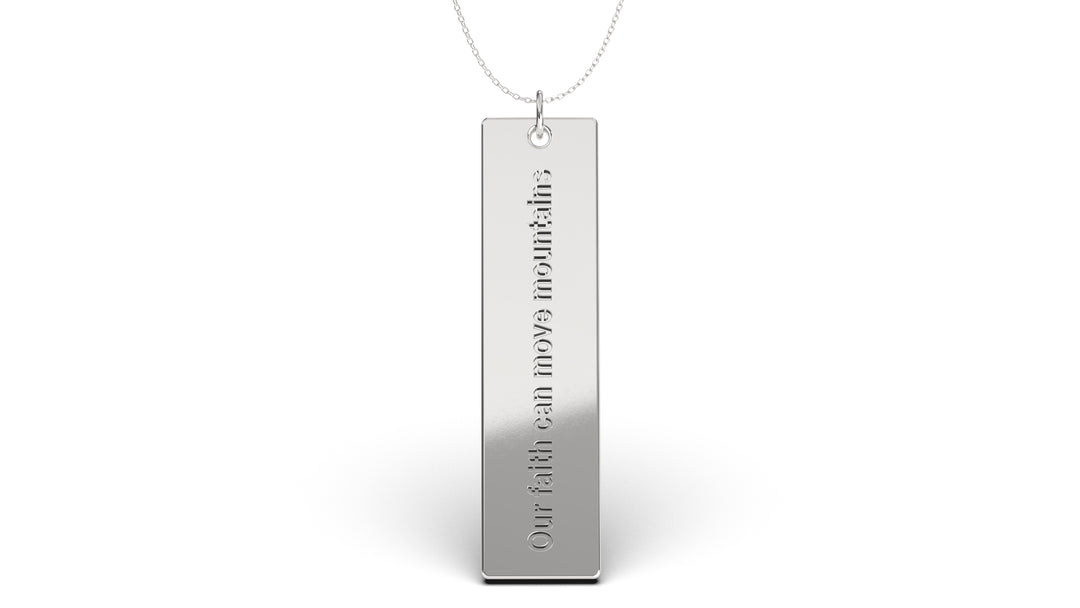 Pendant with Verse from Matthews 17:20 | Christianity IX