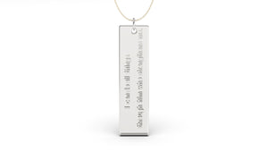 Pendant with Verse from Philippians 4:13 | Christianity X