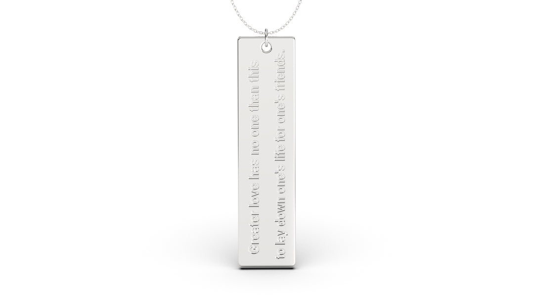 Pendant with Verse from John 15:13 | Christianity VIII