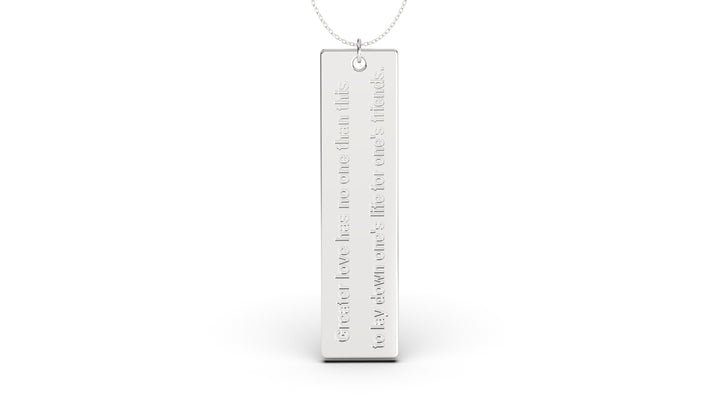 Pendant with Verse from John 15:13 | Christianity VIII