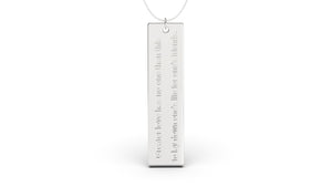 Pendant with Verse from John 15:13 | Christianity VIII
