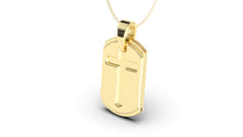 Load image into Gallery viewer, Dog Tag Stylizes Pendant with a Cross | Christianity II
