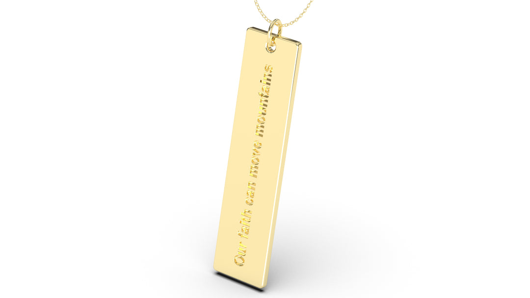 Pendant with Verse from Matthews 17:20 | Christianity IX