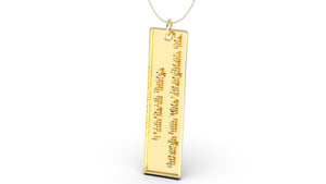 Pendant with Verse from Philippians 4:13 | Christianity X