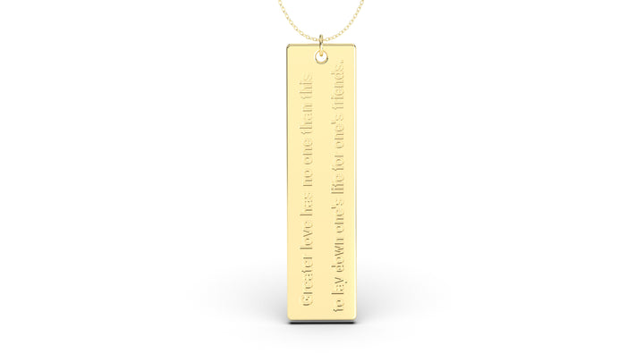 Pendant with Verse from John 15:13 | Christianity VIII
