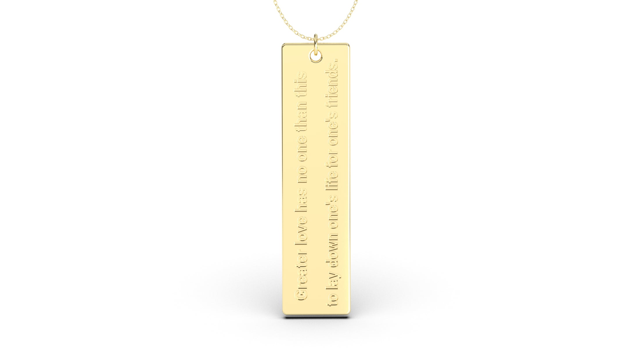 Pendant with Verse from John 15:13 | Christianity VIII