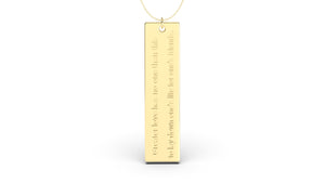Pendant with Verse from John 15:13 | Christianity VIII