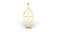 Load image into Gallery viewer, Ichthys and A Cross Pendant | Christianity XI
