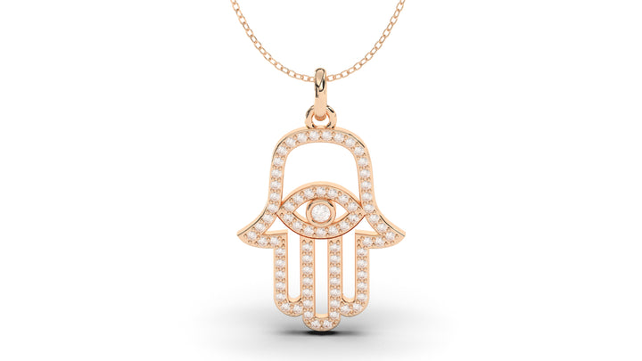 Diamond Hand Amulet Pendant | Hamsa V