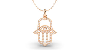 Diamond Hand Amulet Pendant | Hamsa V