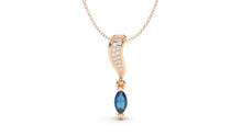 Load image into Gallery viewer, DIVINA Classic: Contours V Pendant - Divina Jewelry
