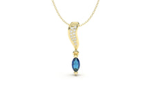 Load image into Gallery viewer, DIVINA Classic: Contours V Pendant - Divina Jewelry
