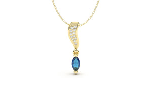 DIVINA Classic: Contours V Pendant - Divina Jewelry