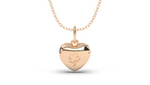 Load image into Gallery viewer, Heart Shape Pendant with Small Tree Engraving | Purity Nature I
