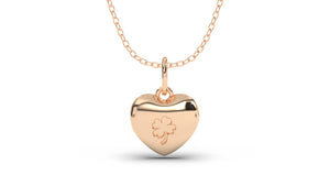 Heart Shape Pendant with Small Tree Engraving | Purity Nature I