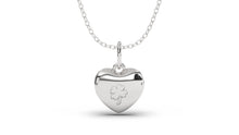 Load image into Gallery viewer, Heart Shape Pendant with Small Tree Engraving | Purity Nature I
