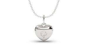 Heart Shape Pendant with Small Tree Engraving | Purity Nature I