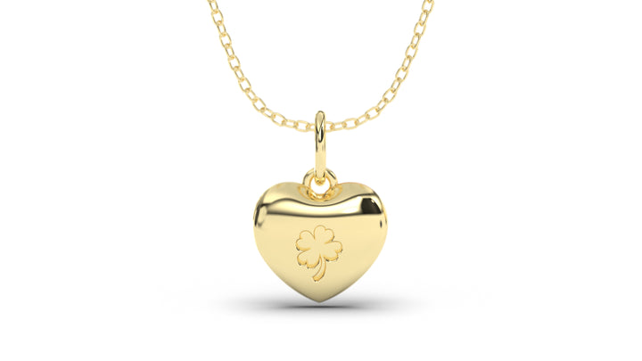 Heart Shape Pendant with Small Tree Engraving | Purity Nature I