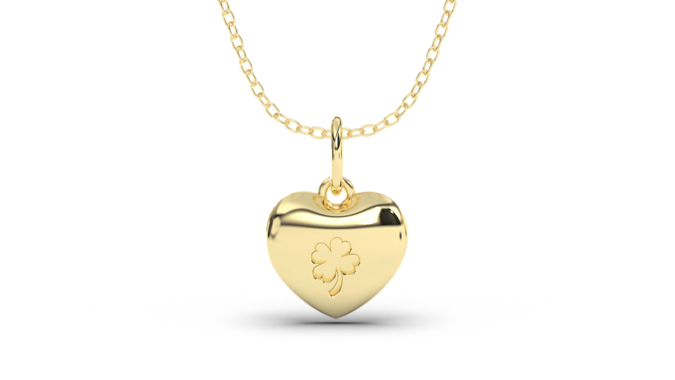 Heart Shape Pendant with Small Tree Engraving | Purity Nature I