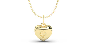 Heart Shape Pendant with Small Tree Engraving | Purity Nature I
